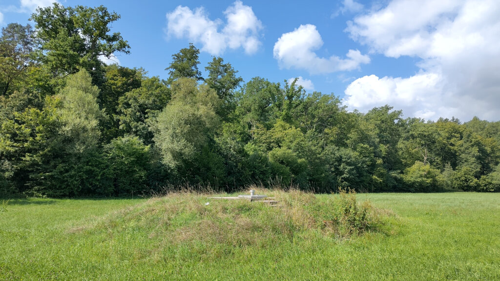 Tiefbrunnen Wasserreich mit Plastikmüll